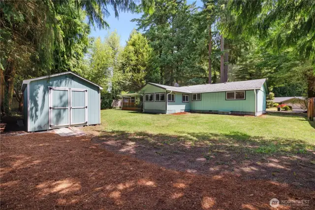 LARGE SHED IN BACK YARD