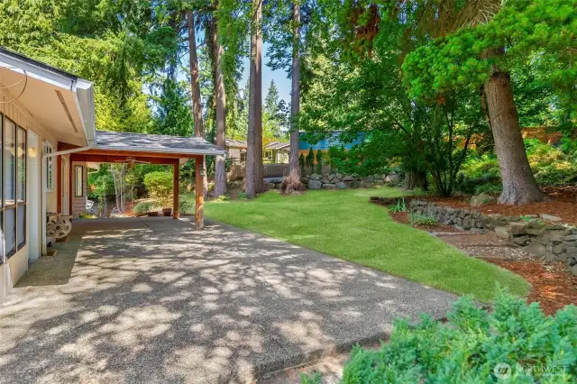 Massive entertaining patio