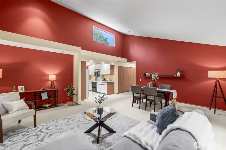 A informal dining table just off the kitchen perfect for entertaining.