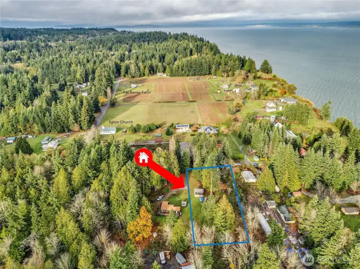 Community of Eglon withing walking distance of Fat Turnip Farm, Eglon Church, and Community Beach.