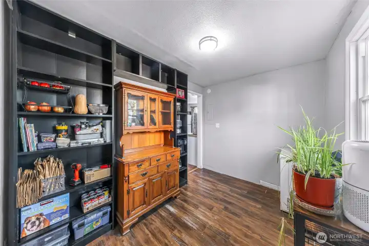 Flex room would also make a great craft or sewing room.