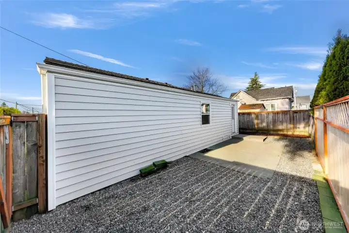 Another view of parking area.