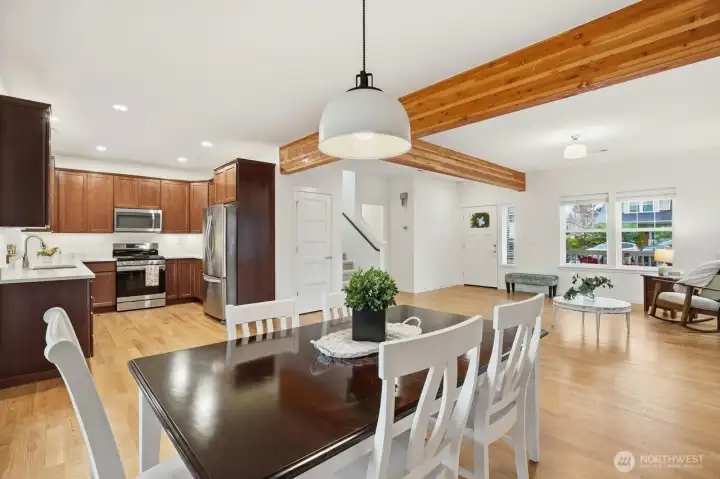 The flow of this home is wonderful for entertaining.