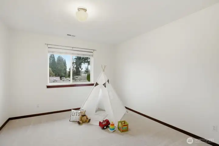 Spacious 2nd bedroom.