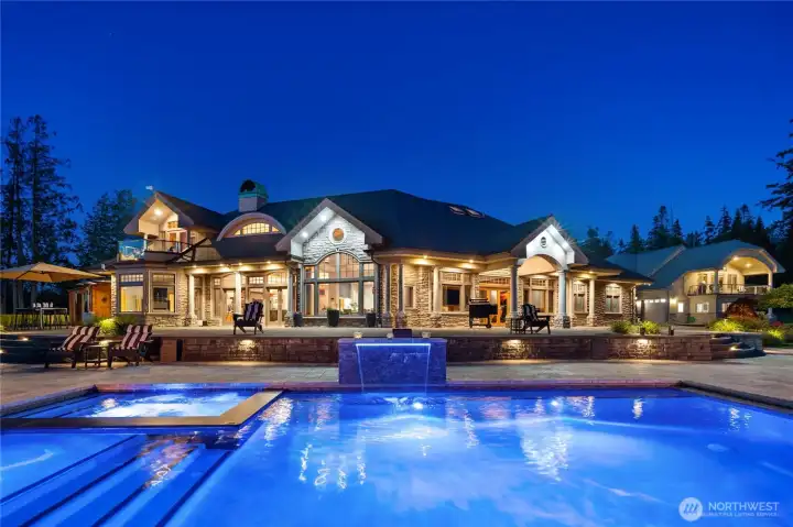 Brand new pool and hot tub with high efficiency solar tubes that heat simply all summer long with incredibly low to no cost natural energy.