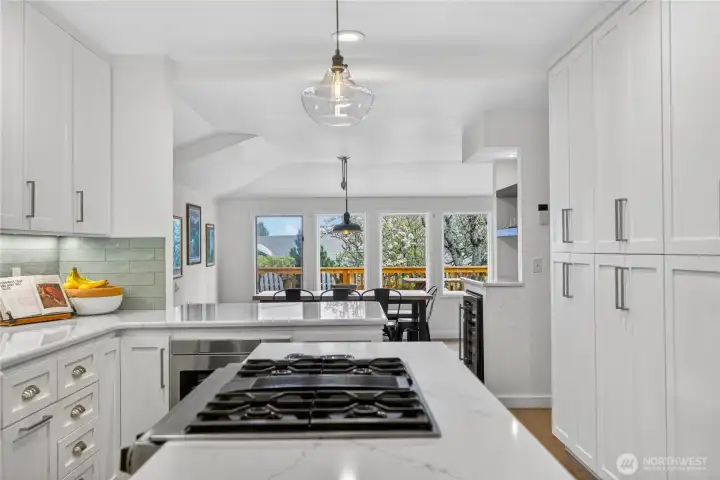 Custom cabinetry throughout kitchen