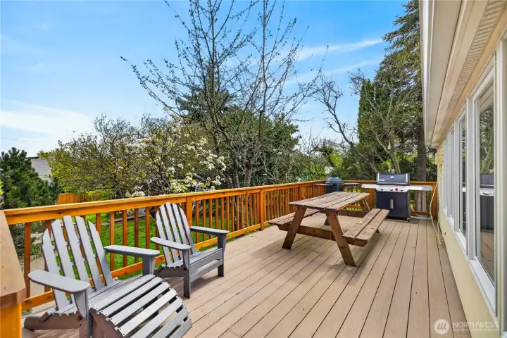 Spacious outdoor patio with plenty of room for entertaining