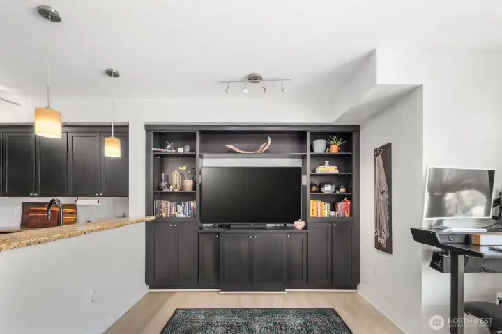 Gorgeous Built-in Media Cabinet + Storage