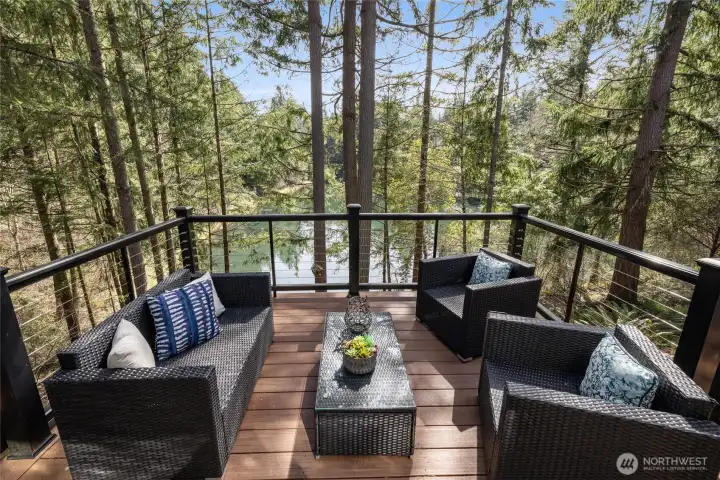 Patio area to enjoy sweeping views of the lake