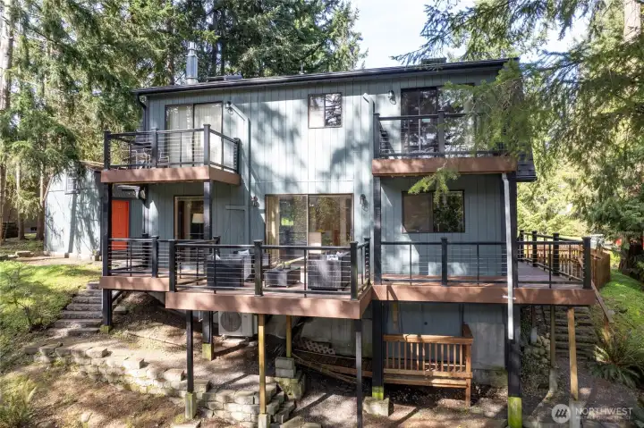 Another view of the expansive deck for entertaining