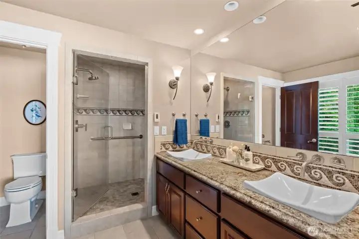 Primary Bath, heated floors Primary Bath, heated floors