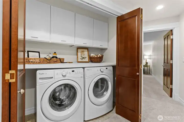 Laundry on the same floor as the bedrooms Laundry on the same floor as the bedrooms