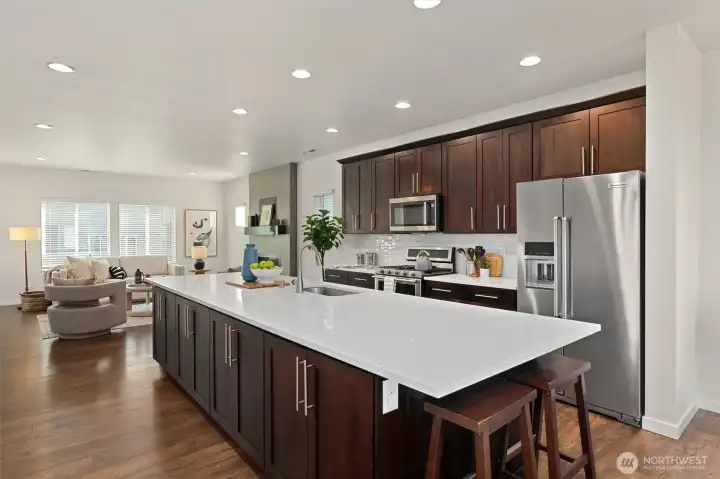 No shortage of storage in this kitchen!
