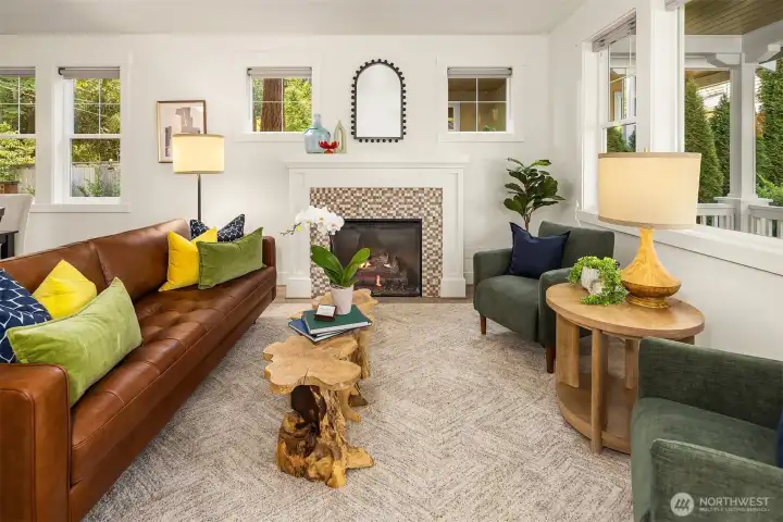 This room is so inviting and comfortable, one where you'd be happy to hang out.