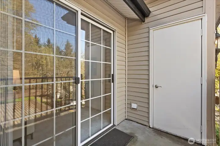 Sliding Glass Door out to Deck
