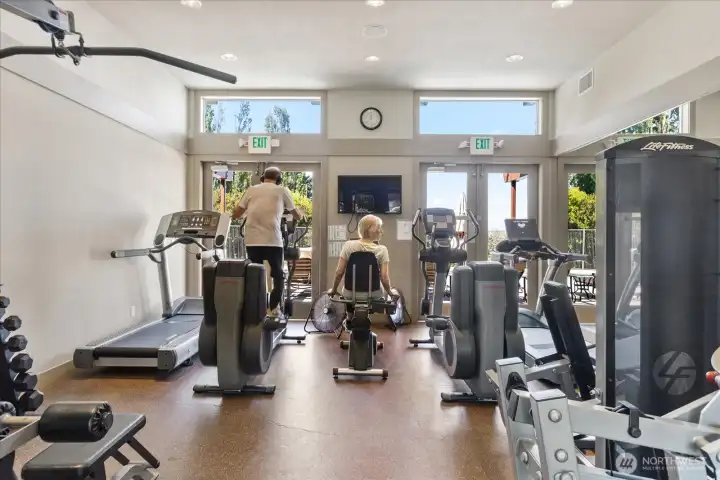 ...and work-out venue. ...and work-out venue.