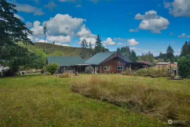 From the back of the property