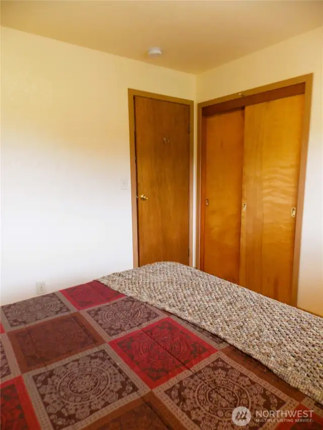 all bedrooms with large closets