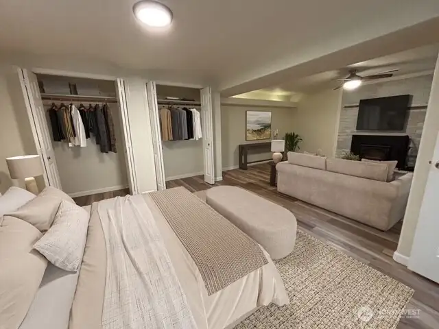 primary bedroom with furniture
