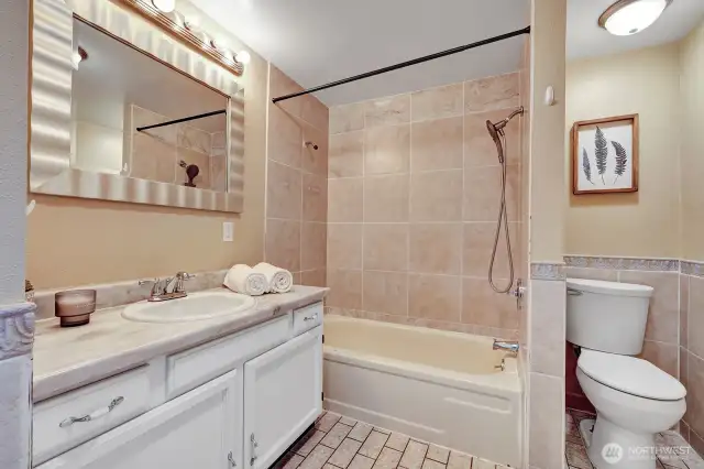 Downstairs Bathroom 2 with Laundry room