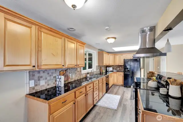 Kitchen with desk area