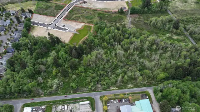 Aerial view toward the south, overlooking Trosper Road SW