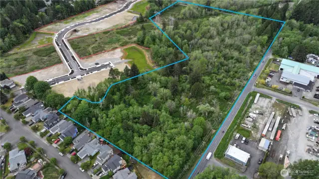 Another view of the established and emerging neighborhoods in the surrounding vicinity. - Boundary lines are approximated -