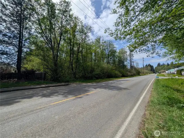 Westerly view on Trosper Road