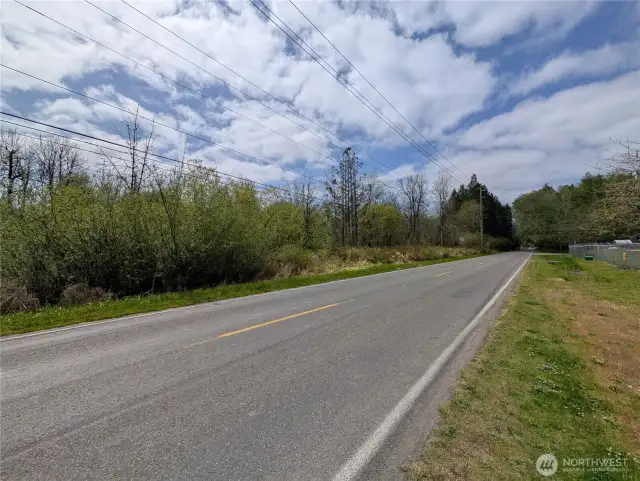 Westerly view of the parcel, across Trosper Road