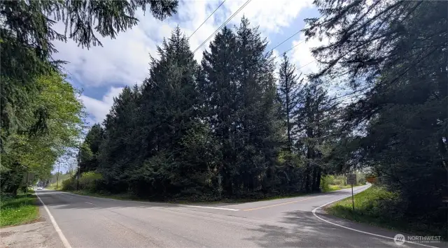 Northwest parcel corner at Trosper Road and Kirsop Road
