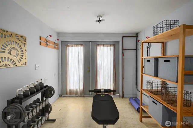 Virtually staged, gym, studio or storage