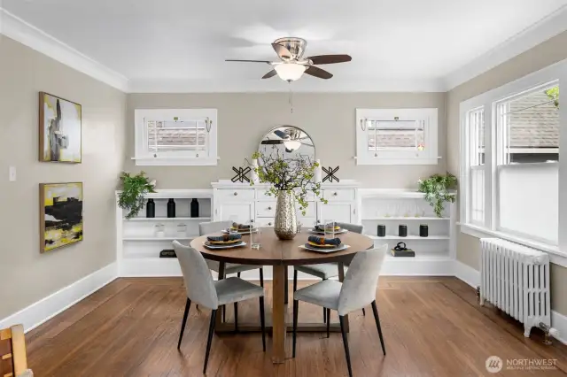 Dining room off the living room