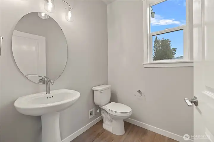 1/2 bath on main level