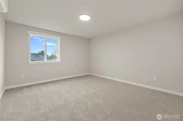 Upstairs bedroom is a good size.