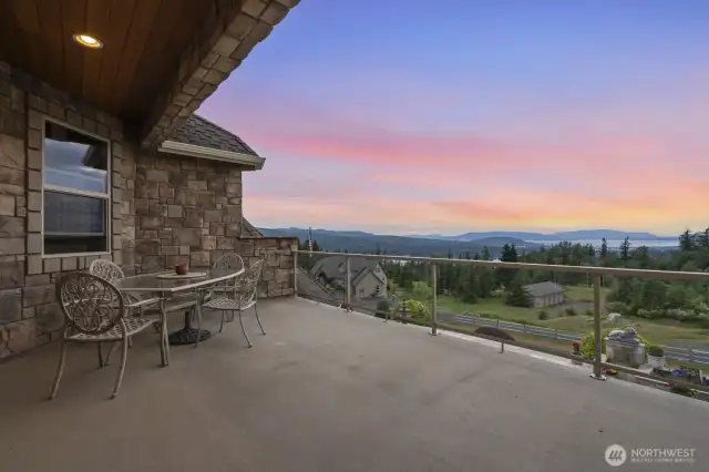 View from the upper level deck, just outside the game room