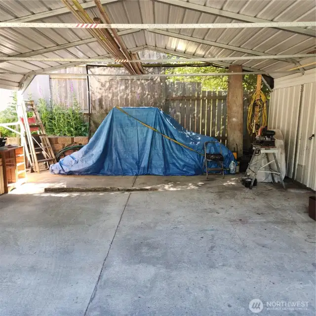 Middle of large carport