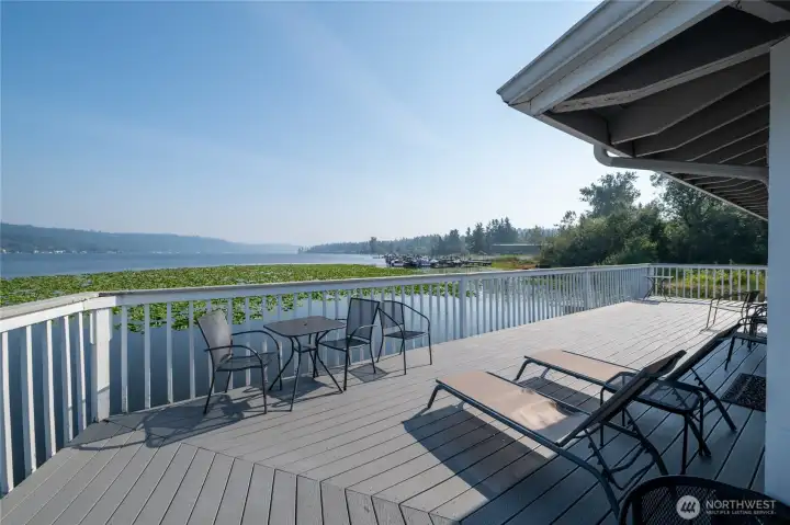 Lounge here and enjoy the lake view!