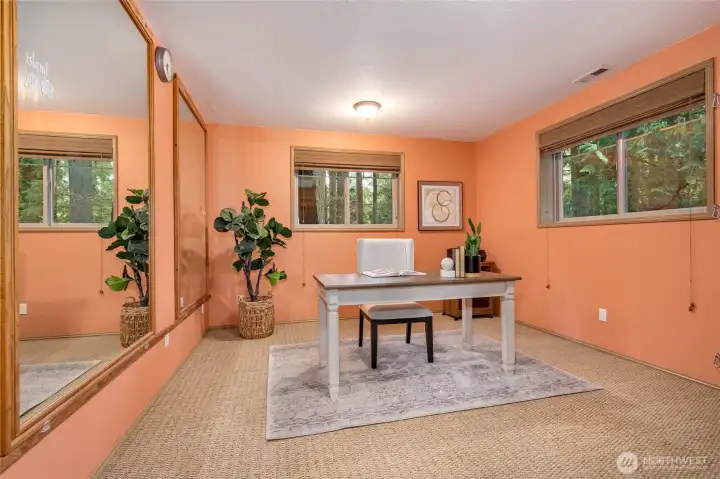 Extra room could be office or work out room. Photo from previously staged.