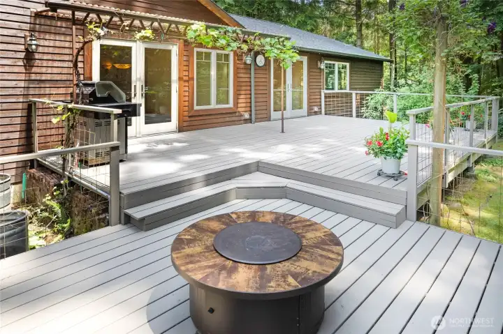 Gas is hard piped to bbq and fireplace!