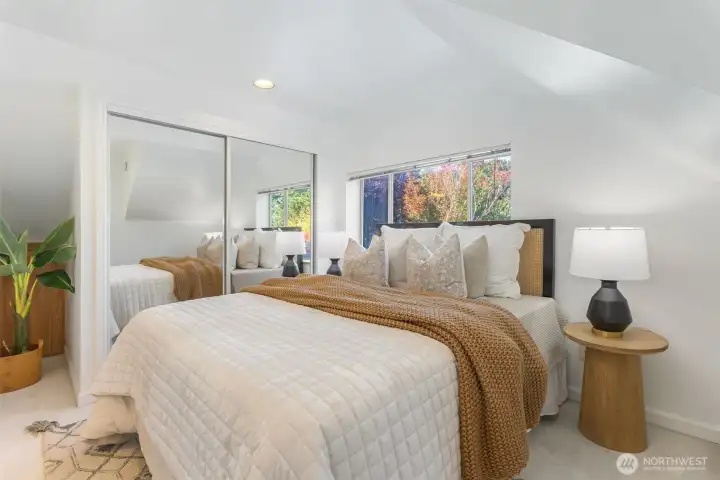 Upstairs primary suite.