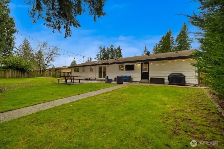 Ample space for gardening and outdoor enjoyment.