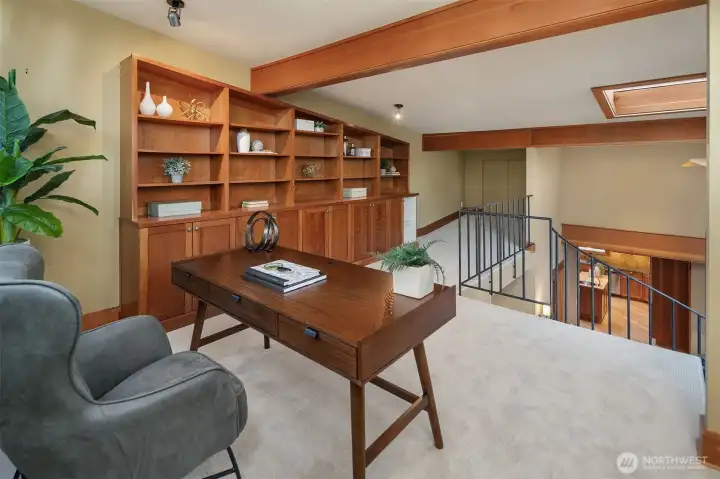 The loft space with access to large storage area