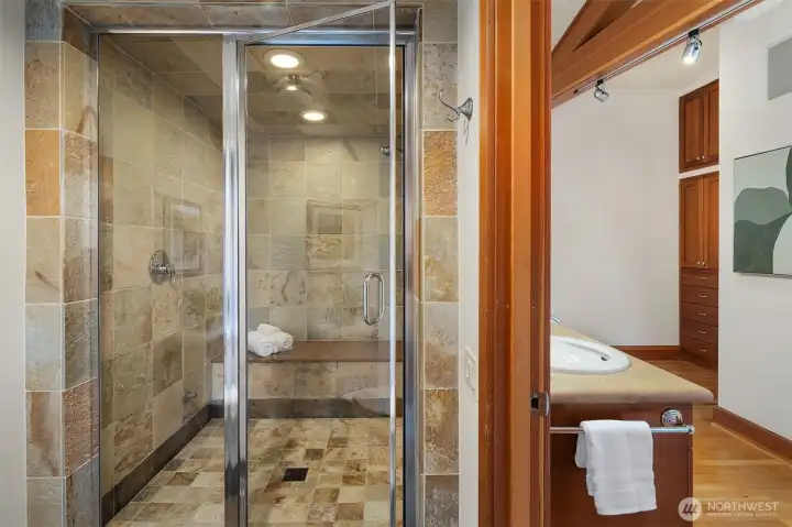 Large walk-in Steam Shower