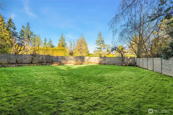 Expansive yard and gardens