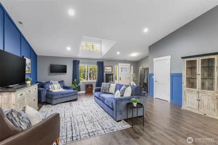Beautiful vaulted ceilings and a dormer window to let even more natural light in!