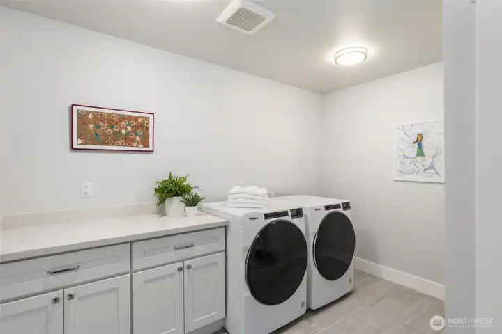 Large laundry/mudroom.
