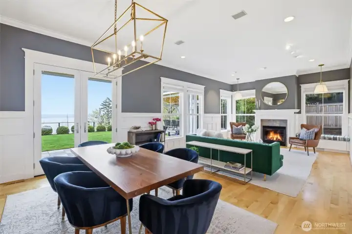 West end dining and living room.