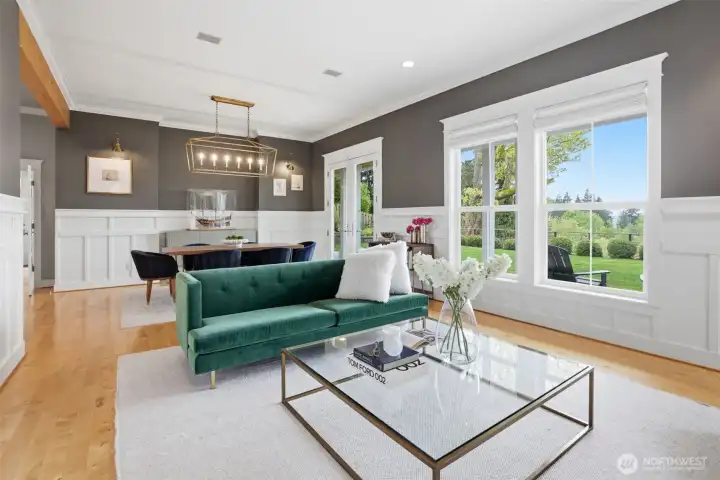 West end dining and living room.