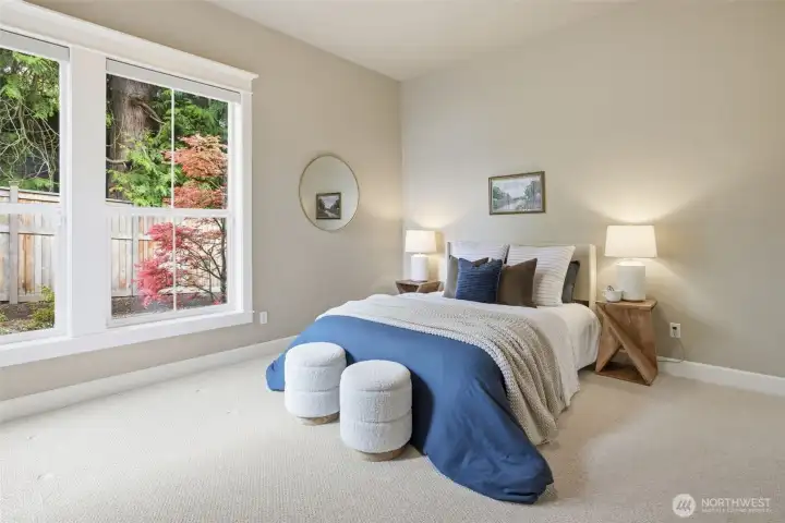 Full bedroom with closet on main floor.