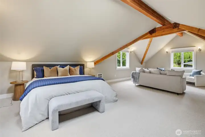 MIL above the garage with many versatile uses, plus separate bath not shown.